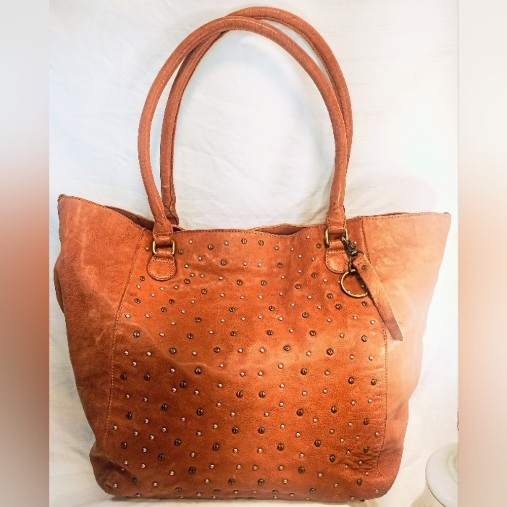 Frye & co. Large studded shoulder bag tote